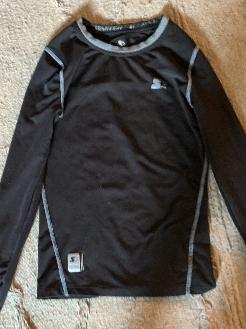 Black Long Sleeve Starter Shirt